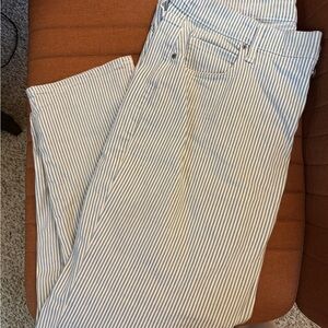 Old Navy Light Blue and White Striped Pants